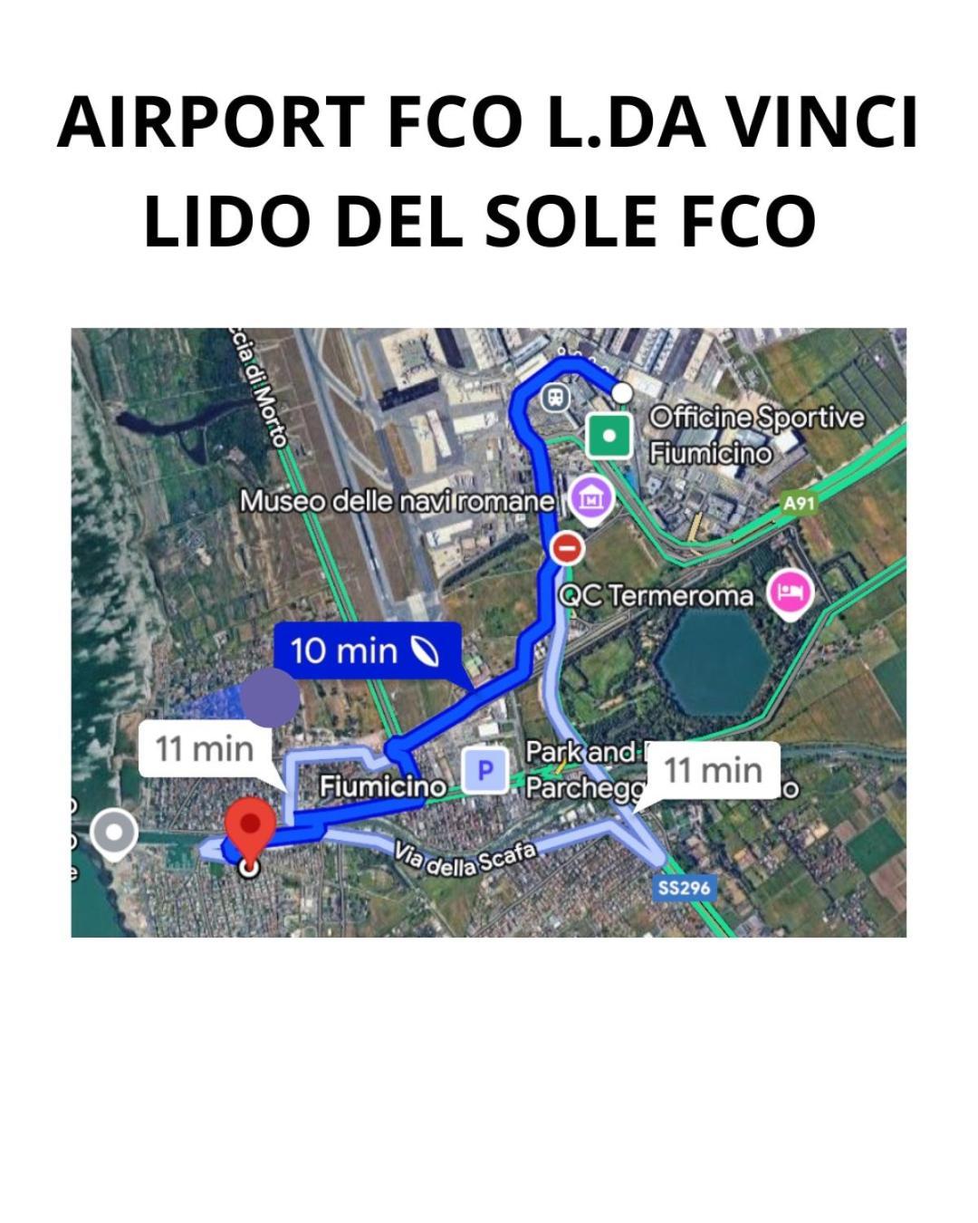 Apartament Lido Del Sole Fco Fiumicino Zewnętrze zdjęcie