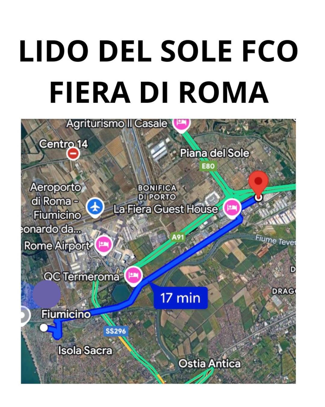 Apartament Lido Del Sole Fco Fiumicino Zewnętrze zdjęcie